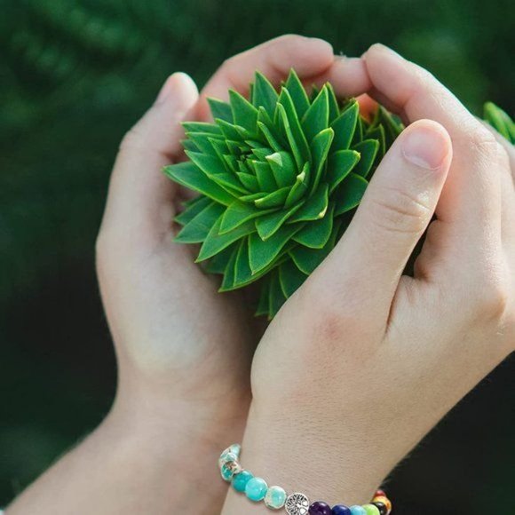 New 10Pcs Tree of Life Healing Crystals Bracelet - 7 Chakra Semi Preciou… - Picture 4 of 7